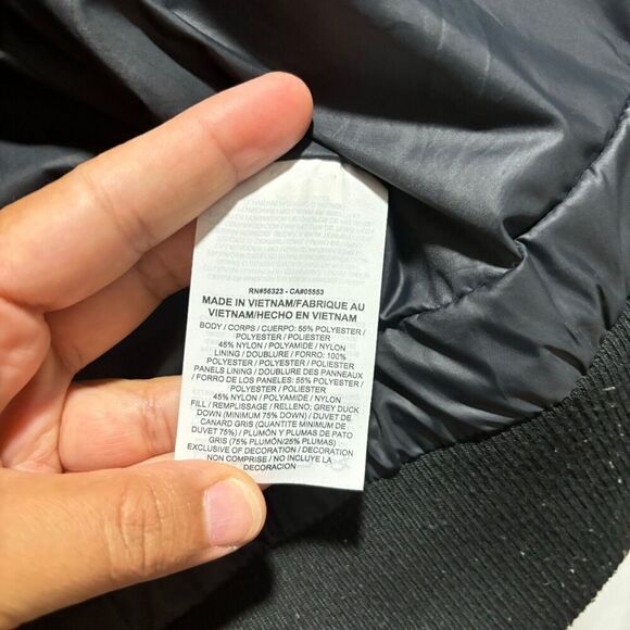 Nike Down Fill Iridescent Hooded Full Zip Puffer Jacket Large Purple Lined - Picture 14 of 15